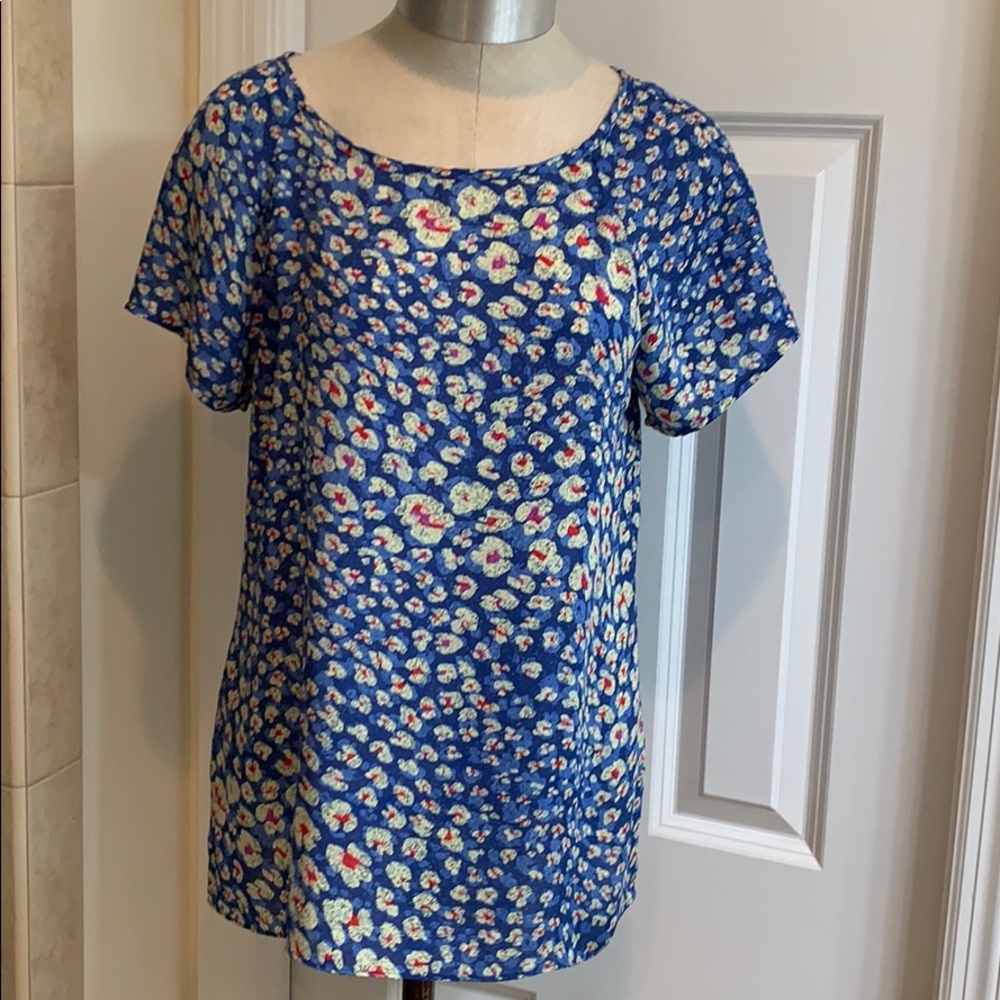 Cabi Style 299 Button Back Floral Split Blouse - image 7